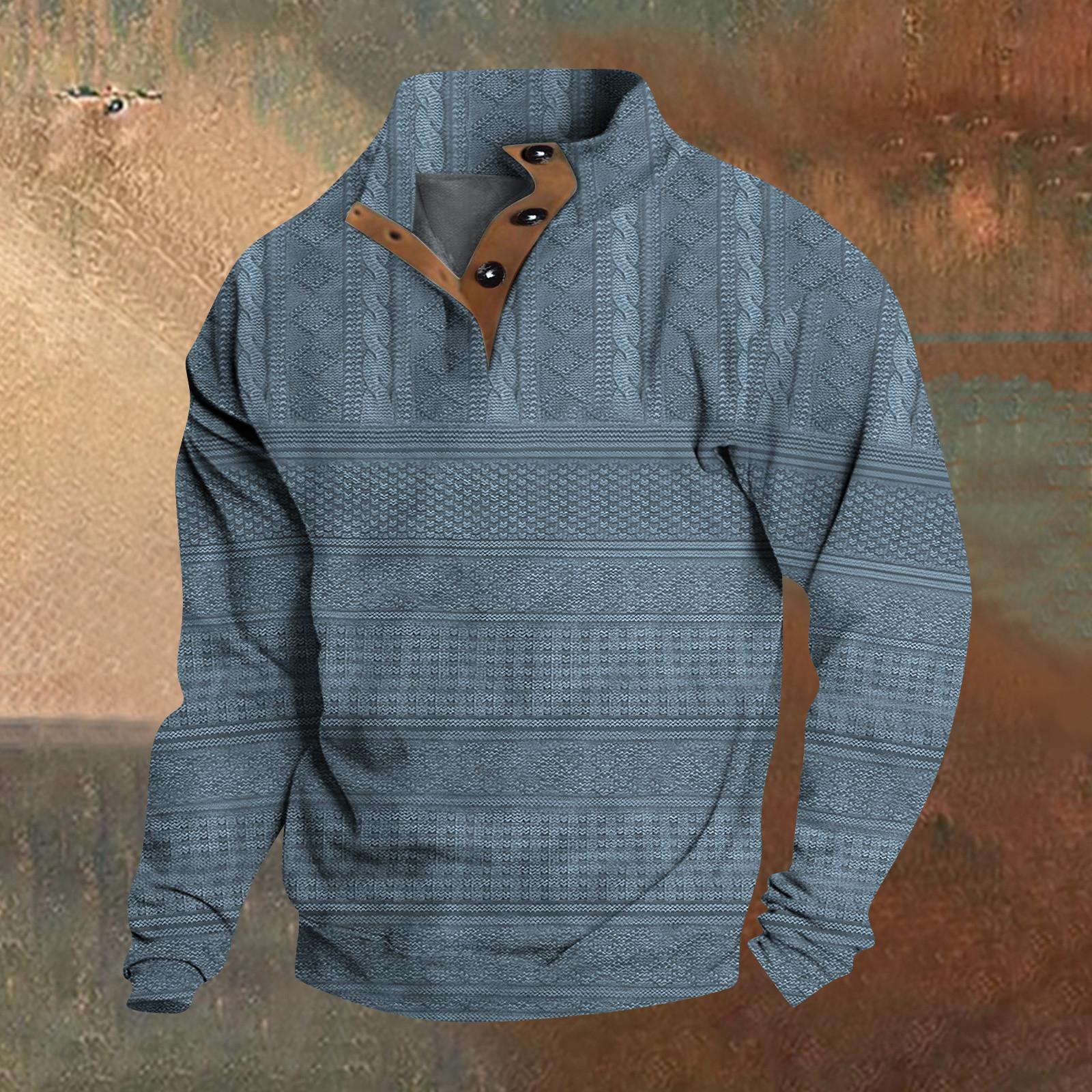 

Весенне-осенняя мужская толстовка с воротником-стойкой на открытом воздухе, повседневные свитера, топы M