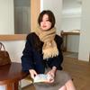New Korean Autumn and Winter Small Plaid Scarf Women's Senior Sense Versatile Student Couple Warm Scarf