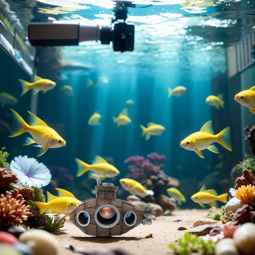 Aquarium Submarine Ornament Aquarium Submarine Figurine Creative Fish Hiding Submarine Ornaments Fish Tank Accessories