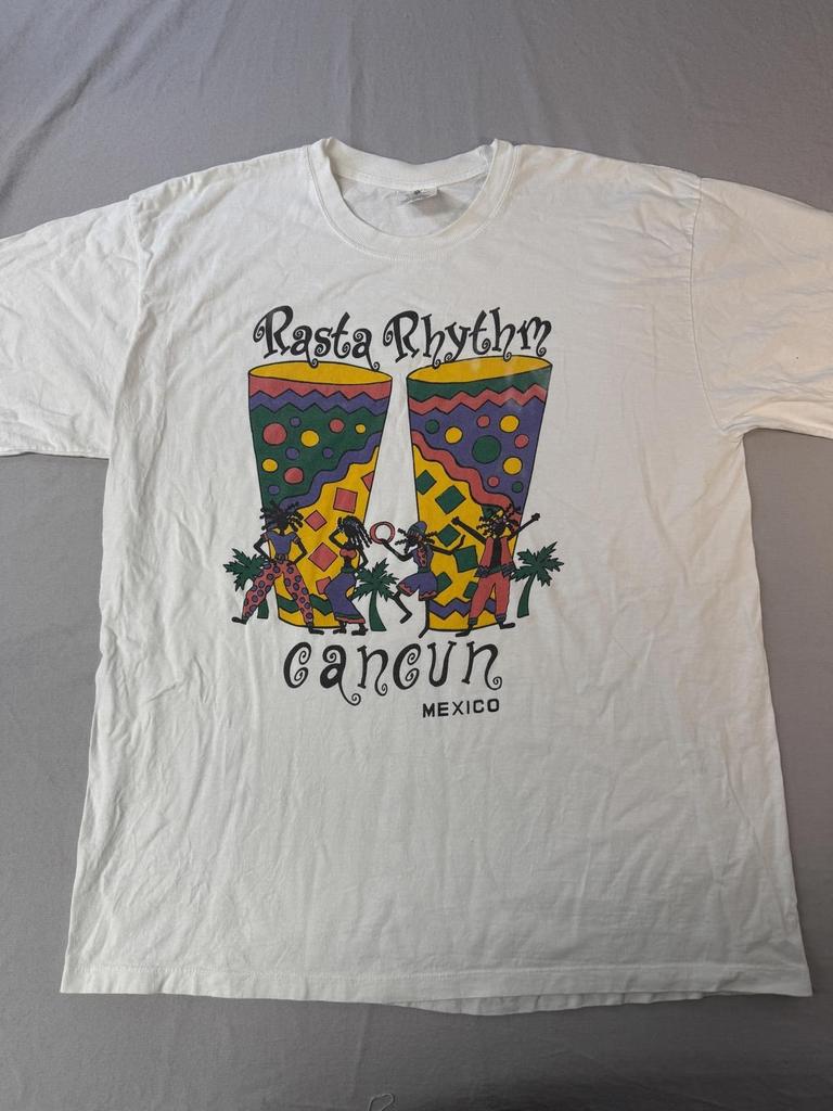 VTG Cancun Rasta T-shirt Rasta Rhythm Cancun Mexico XL