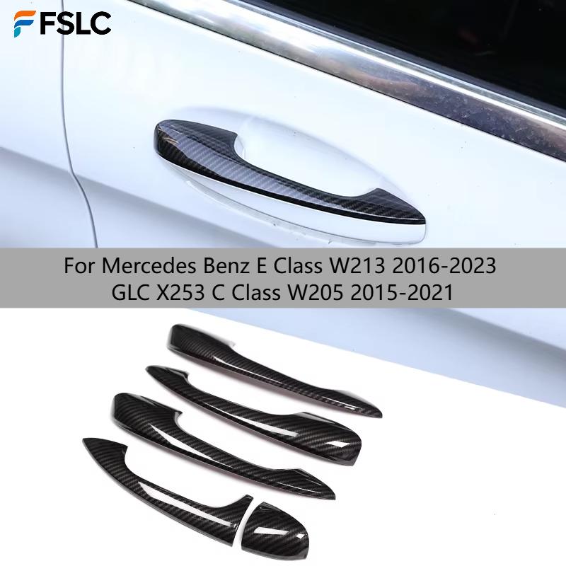 For Mercedes Benz E Class W213 2016- GLC X253 C Class W205 2015- Left Hand Drive ABS Door Handle Trim Car Accessories