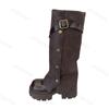 Fashion Women's Comfortable Knee-high Boots 2025 Autumn Fashion Belt Buckle Long Boots Mid-Heel Round Toe Outdoor Platform Botas Mujer