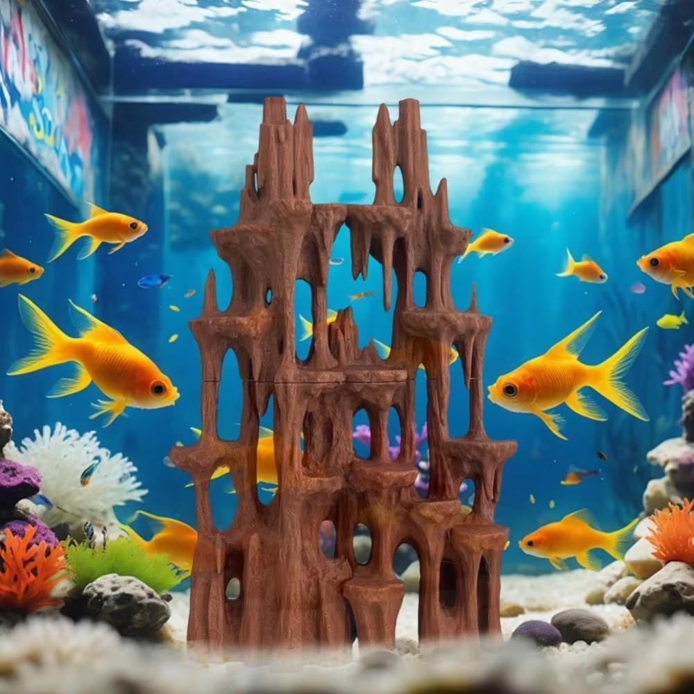 Fish Tank Decoration Aquarium Fish Cave Betta Hideout Cave Fish Shrimp Hides Cave  Fish Shrimp Crab