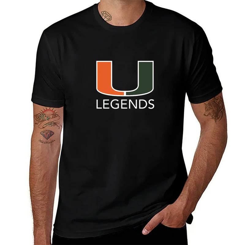 University Of Miami U Tshirt Summer Tops Shirts Graphic Tees Summer Clothes Tshirts For Unisex Cotton