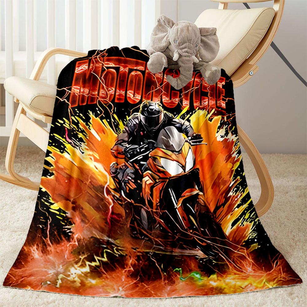 Motocross Adventure Sport Flanelldecke - Weich und geeignet für Sofas, Betten, Büros, Reisen, alle Jahreszeiten und das beste Geschenk für die Feiertage.