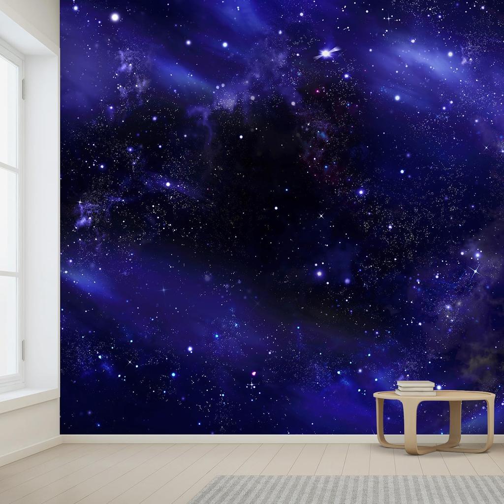 Outer Space Starry Sky Galaxy Wallpaper Bedroom Starry Night Sky Mural