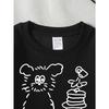 European Sizes Girls' Crew Neck Sweatshirt Cute Rabbit Pancakes And Book Print, Soft Cozy Pullover, Warm Casual for Autumn & Winter.
