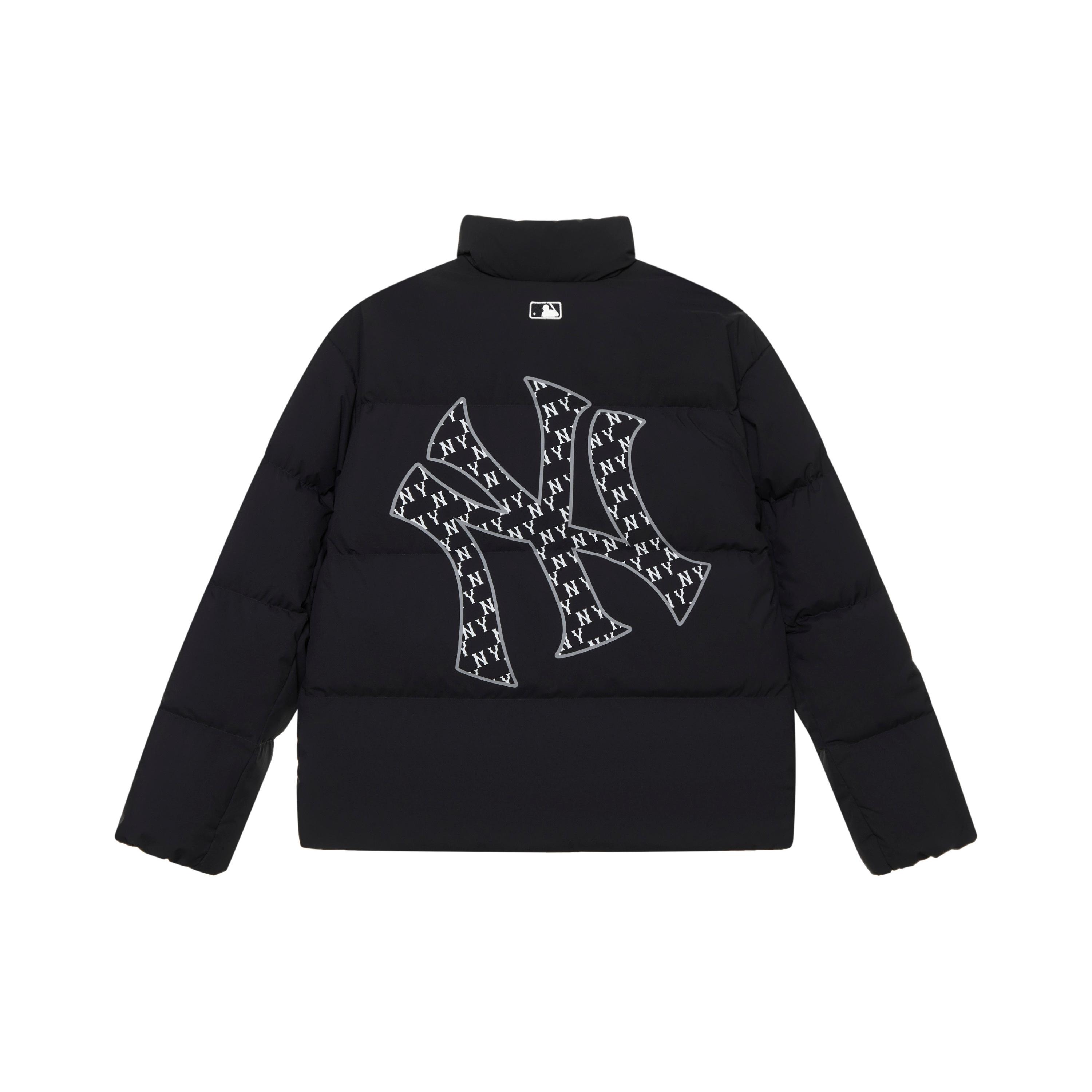 

New MLB MONOGRAM Collection New York Yankees FW24 Down Jacket Unisex Black 3ADJM1646-50BKS S