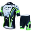 Sports Set Men's Cycling Clothing  Bike Bib Blouse Bicycle Clothes Man Summer Pants Gel Shorts Mtb Tricuta Teams