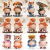 Kawaii Cat Dog 3D Belly Stickers Soft Silicone Squeezeable Stress Relief Stickers DIY Phone Case Car Anti-collision Sticker