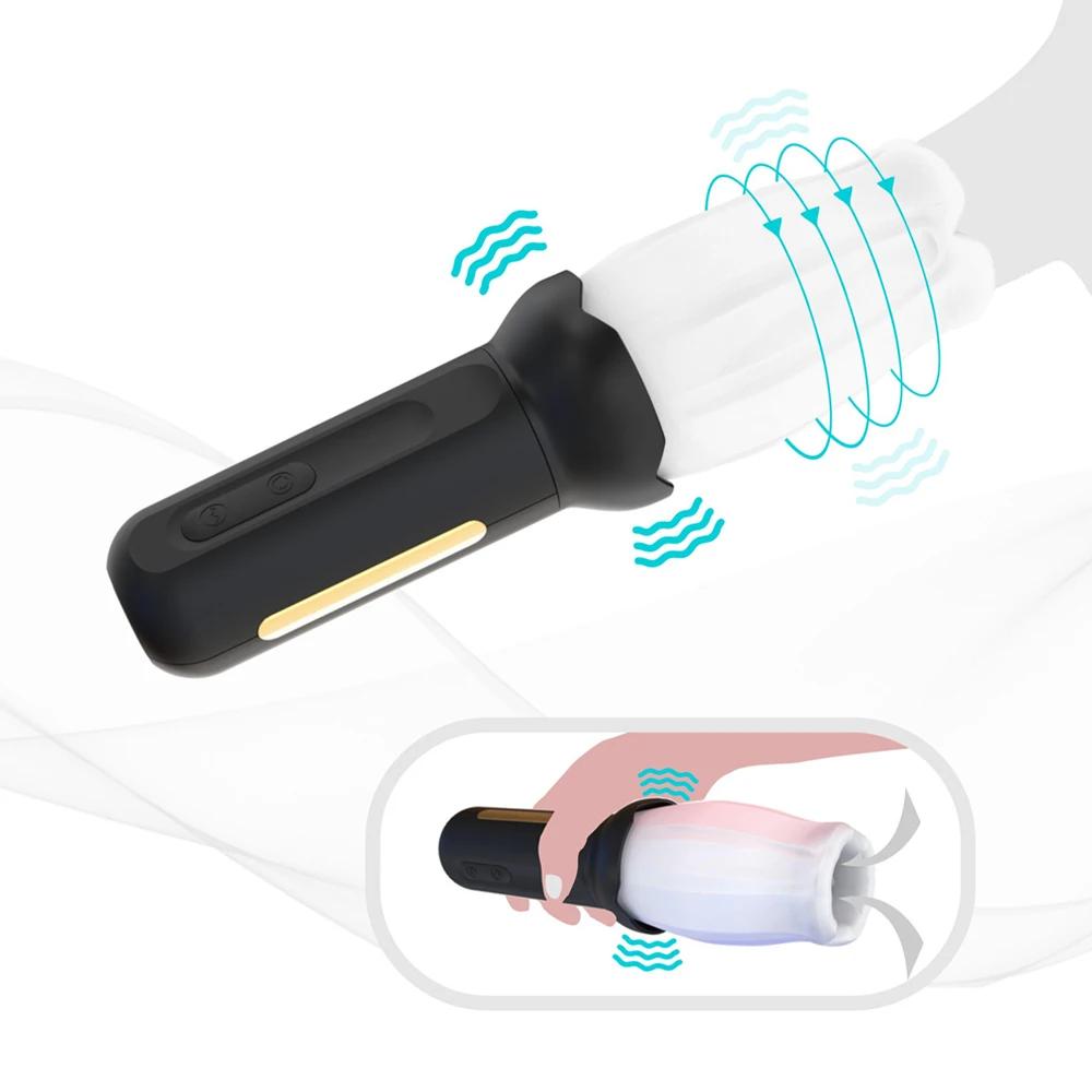 Männlicher Masturbator Automatisches Saugen Blowjob-Gerät Maschine Echte Vagina Taschenmuschi Sexspielzeug für Erwachsene für Männer Masturbationstasse