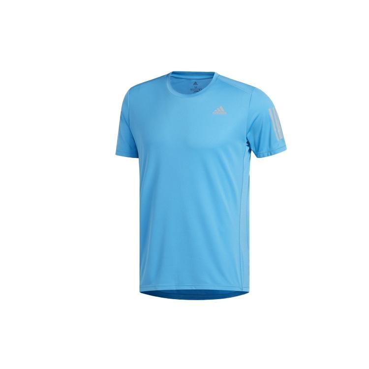 adidas Own The Run Sports Short Sleeve Tee  Red Grey  Men s DX1313 S