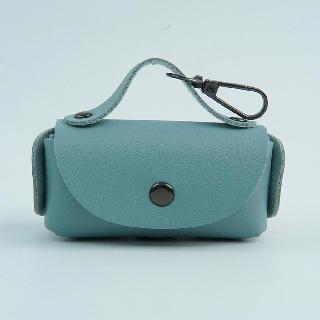 Portable Dog Poop Bag Organizer Stylish Pet Bag Holder Leather Pet Poop Pouch Holder with Dispenser for Dog Bags Pet Supplies