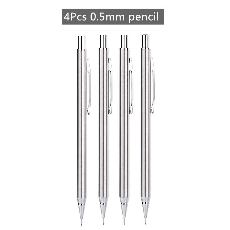 Professional Mechanical Pencil Set 0.5 0.7 0.9 0.3mm Full Metal Art Drawing Painting Automatic Pencil Office School Supplies