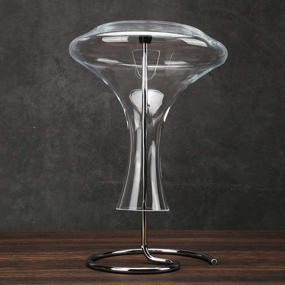 Stainless Steel Decanter Stand for Drying Wine Decanters with Rubber Caps To Prevent Scratches
