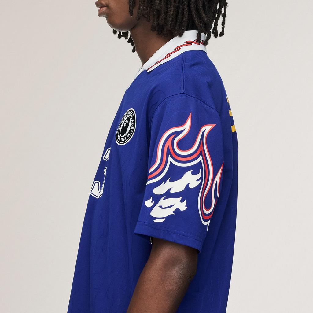 adidas x BAPE Flame Jersey Blue