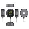 Wireless Tire Pressure Monitoring System for Motorcycles with LCD Display QC3.0 Fast Charge Pressure Temperature Alarm