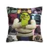 Federa Cuscino Stampata Meme Divertente di S-Shrek Copricuscino per Cuscino da Lancio Decorazioni per la Casa Y2K Con Cerniera Varie Misure