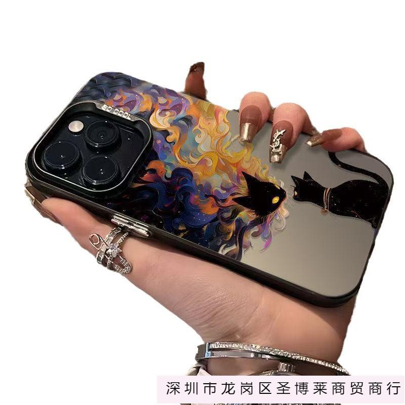 Art oil painting is suitable for 15pro Europe and America 16promax Apple mobile phone case iphone14 fashion 13 creativity 12