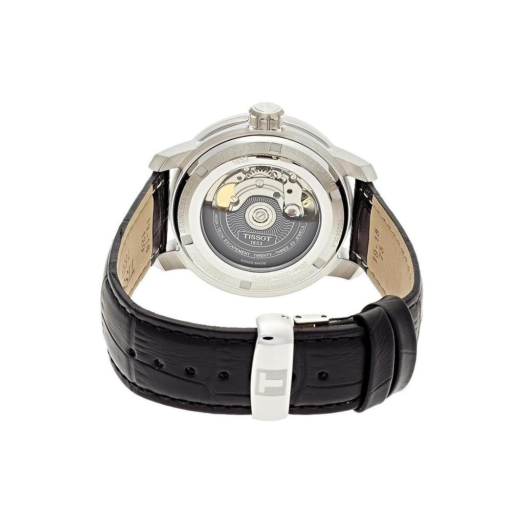 TISSOT 200 Automatic Mechanical Movement 200m Waterproof Men's Watch 39mm Black Dial Stainless Steel Case T055.430.16.057.00