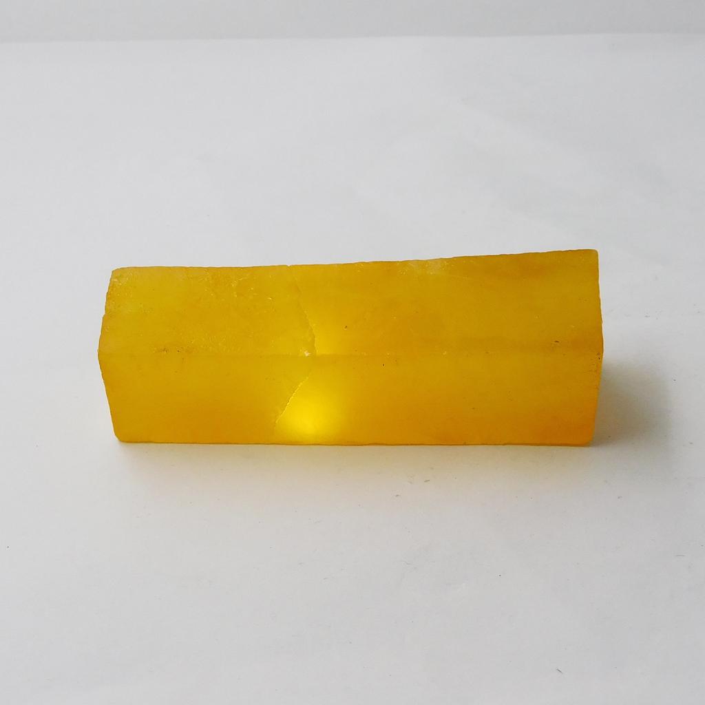 Safira Amarela Bruta Natural 390.45 Ct Não Lapidada Bruta Certificada Gema Solta p-131-sa