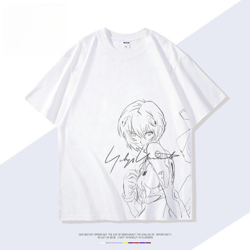 Neon Genesis Evangelion Rei Ayanami Printed Tshirt Unisexs And Womens Tshirt Unisexs Top Sports Tshirt Unisexs Tshirt Summer Tee