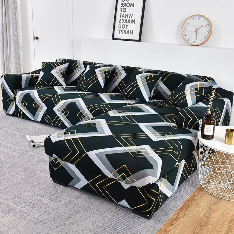 Please Order 2Pieces If Is L-shaped Corner Chaise Longue Sofa Cubre Sofa Elastic Couch Cover Stretch Sofa Covers for Living Room