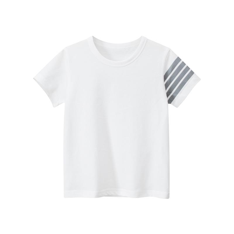 27Kids Boys' 2024 Summer Short-Sleeve T-Shirt - Children's Clothing 