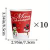 30-teiliges festliches Weihnachts-Party-Set - 9-Zoll- und 7-Zoll-Pappteller und Becher mit Schneemann-Motiv und "Merry Christmas"
