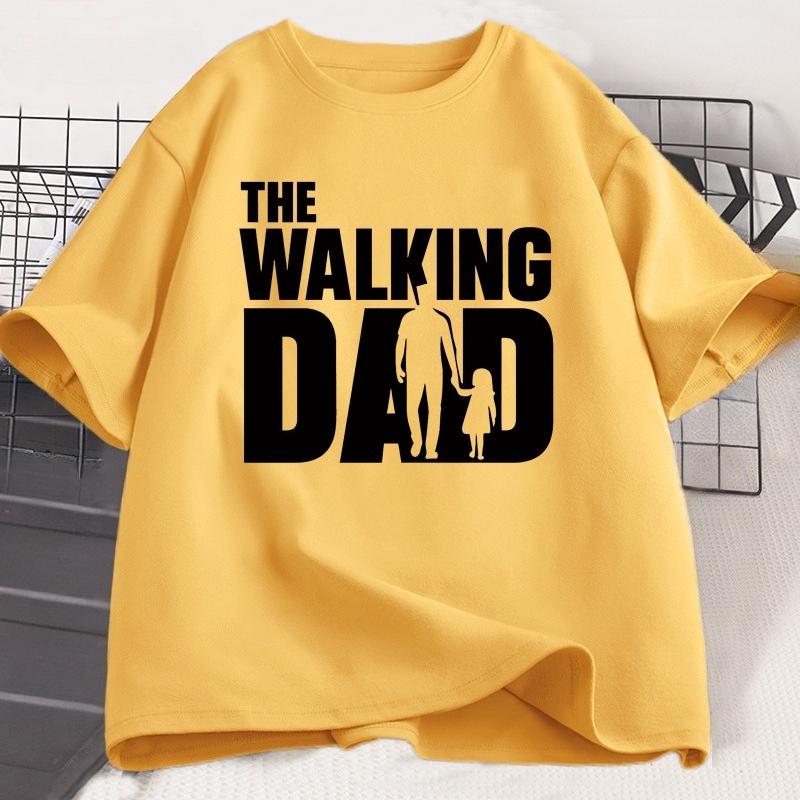 The Walking Dad Funny TShirt Funny Father and Daughter Matching Tee Shirt Cool Dad Graphic T Shirts Best Fathers Day Clothes
