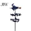Spinning Garden Stakes for Outside Witch Wind Spinner, Halloween Resin Statue Stake, Spooky Bats Decorative Yard Fall And Spinner Outdoor Art