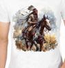 Camiseta de Exploración Nativo Americana India El Enemigo a Caballo