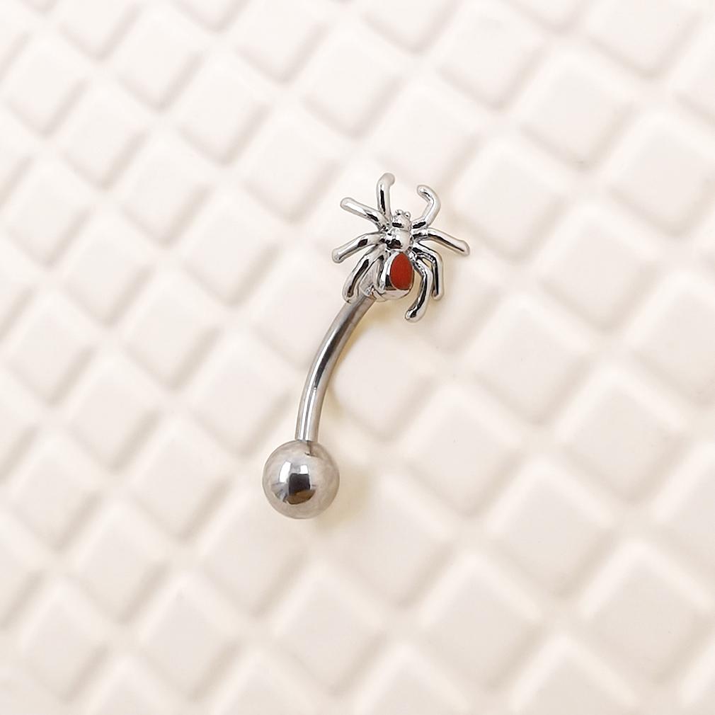 16G Spindel Ögonbrynspiercing Ögonbrynsring Rostfritt Stål Män Kvinnor Kroppssmycken