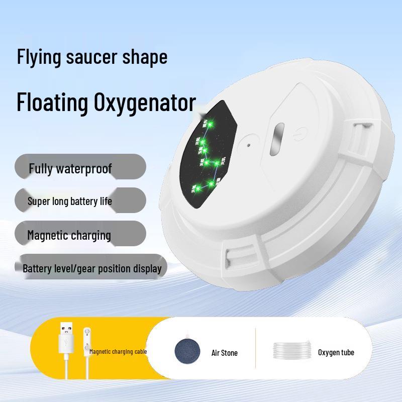 Portable Dual-User Oxygen Aerator for Fish Farming and Outdoor Use with Lithium Battery