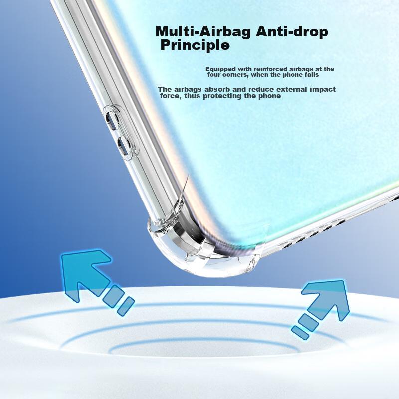Transparent Phone Case for Honor X50, Ultra-Thin Crystal Lens Protection Cover with Reinforced Corners And Air Cushion, And Scratch-Resistant