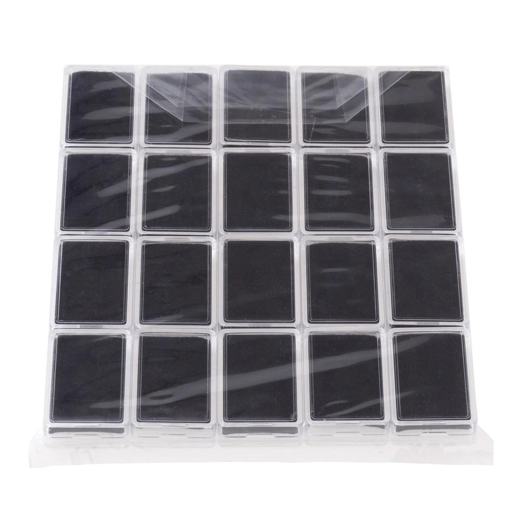 Lime Clear Plastic Loose Case 453 Reversible Set of 20 Mount,