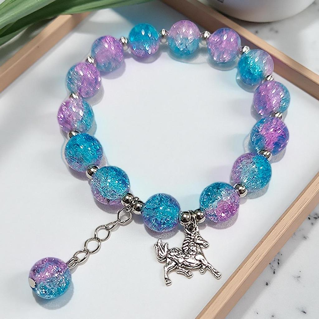 Butterfly Love Flower 10mm Handmade Beaded Bracelet - Original, Personalized, Exquisite Jewelry Gift for Friends and Newcomers