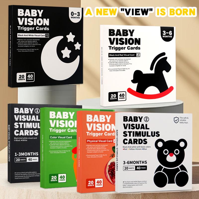 

Black and White Visual Stimulation Cards for Early Education (0-3 Months)