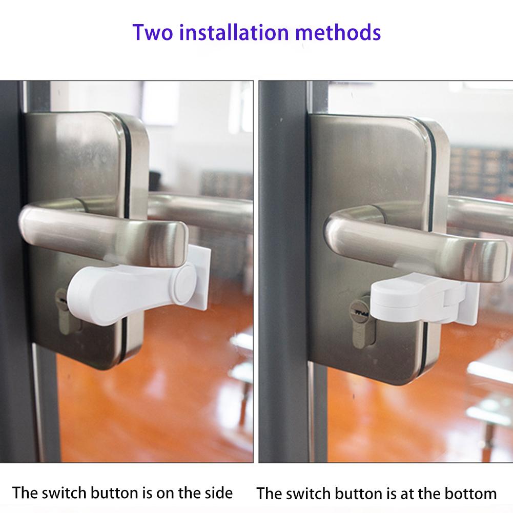 Universal Children Safety Door Lock Door Lever Lock Anti-open Handle Lock Protection Device for Children Safety Door Lever Lock
