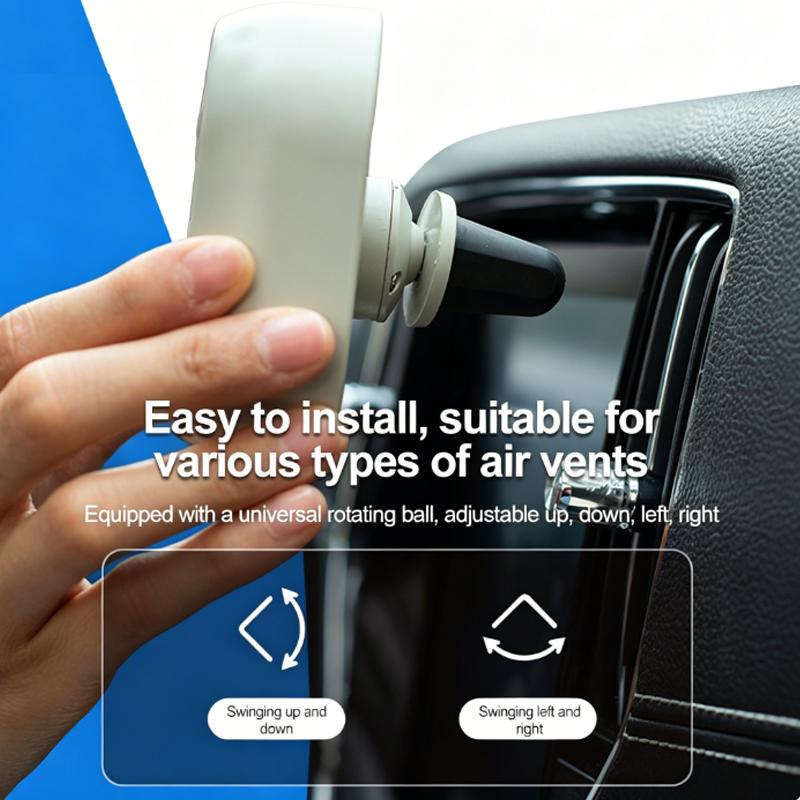 Mini Car Fan Usb Charging Car Air Outlet Electric Fan Multifunctional Led Light Seven-Blade Turbo Fan Car Electronic Supplie