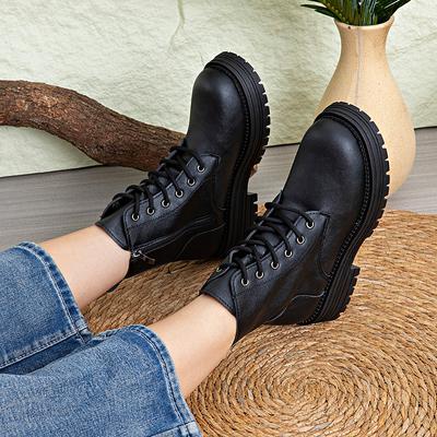 Damen Wüstenstiefelneue Herbst- und Winter Gelbe Stiefel Britischer Stil High-Top Damenschuhe Outdoor Mid-Top Arbeitsstiefel