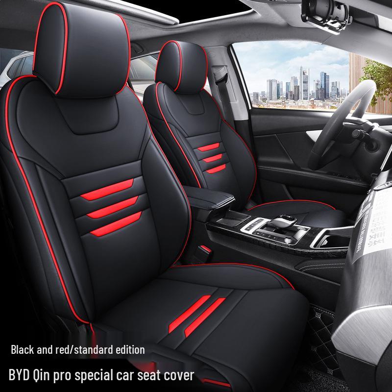 LS Custom Full-Coverage Car Seat Cushion for BYD Qin Pro - All-Season Sport Design