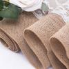 2 Stück Für Ländliche Hochzeit Event Party Esstisch Dekorationen Vintage Natürliche Jute Spitze Sackleinen Hessisch Tischläufer