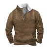 Frühlings- und Herren-Sweatshirt mit Stehkragen ist ein lässiges Outdoor-Pullover-Oberteil