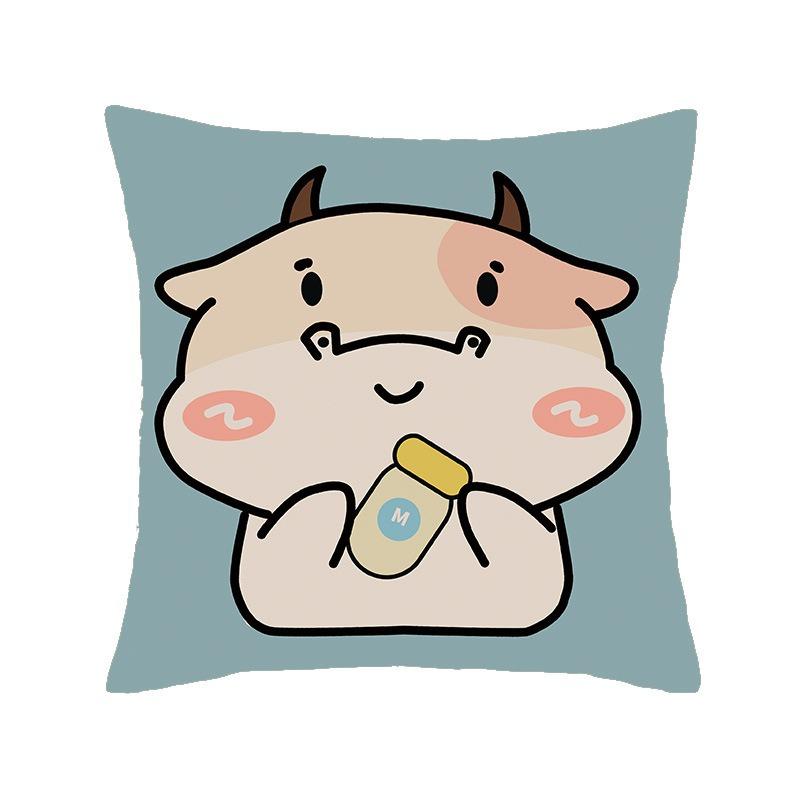 

Просто роскошная подушка с мультяшным животным принтом, милый тигренок, наволочка, украшение интерьера, офис, диван, автомобиль 50x50cm