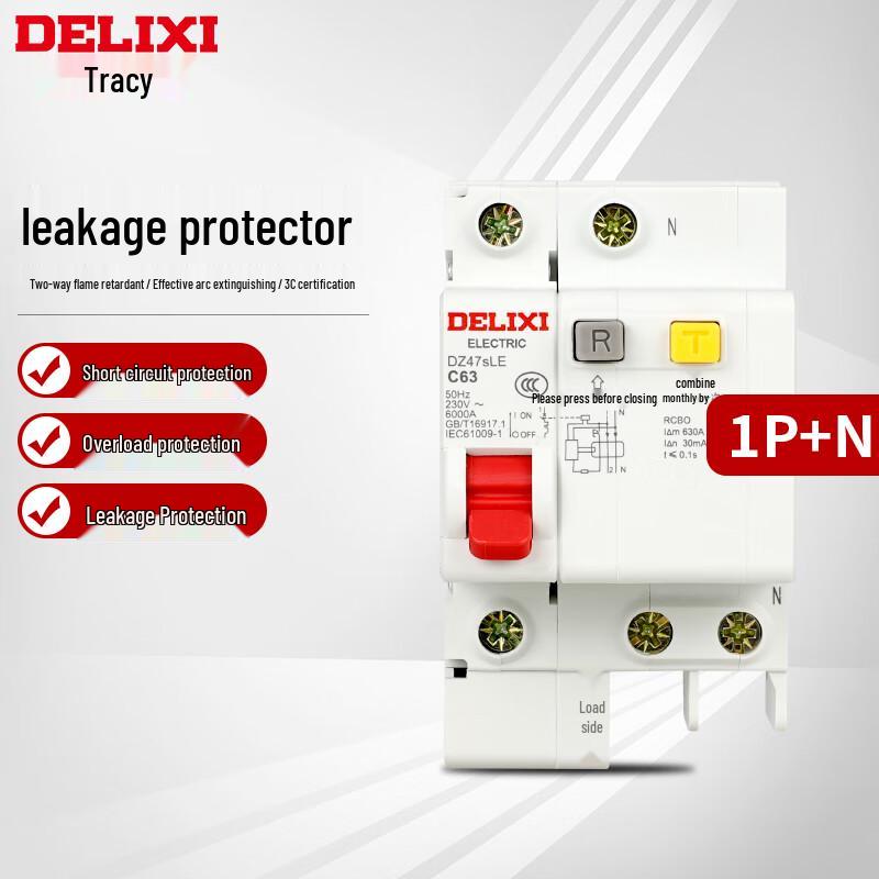 DELIXI ELECTRIC DZ47SLE Miniature Leakage Circuit Breaker
