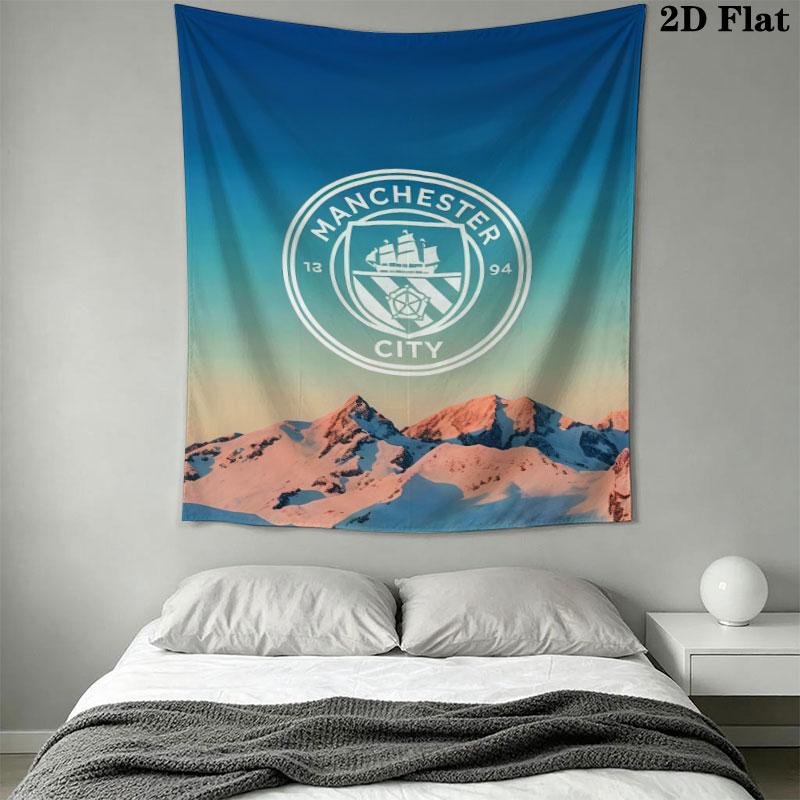 Sacred MCFC BadgeWall Hanging Printed Fabric Blanket Decorative Tapestries for Bedroom Living Room Home Decor