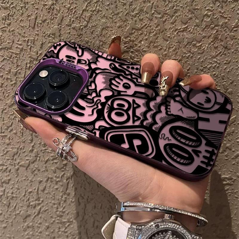 Monster World Compatible iPhone 18 Silver iPhone 14 Pro Creative 13/11 Pro Max Matte 16 Protective Case