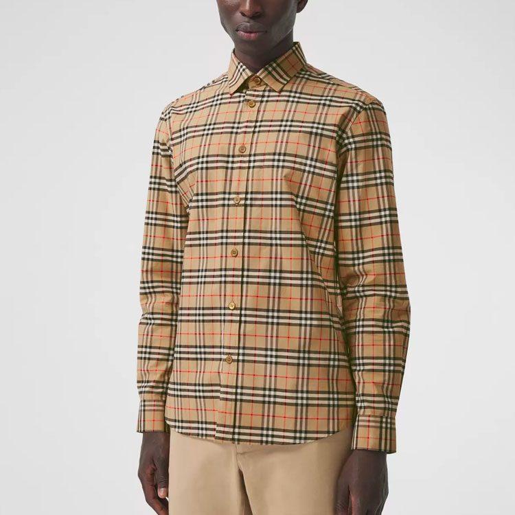 Previous Season small scale check shirt 80209661