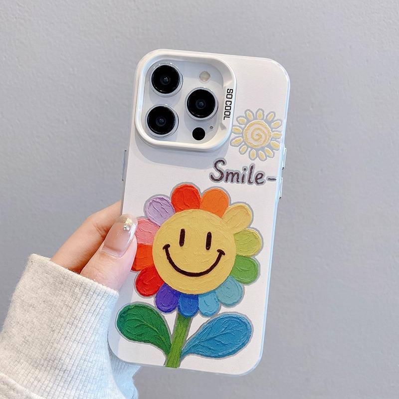 Colorful Sunflower for Apple 16promax Creative for IPhone13/12 Phone Case 15plus Anti-fall 11